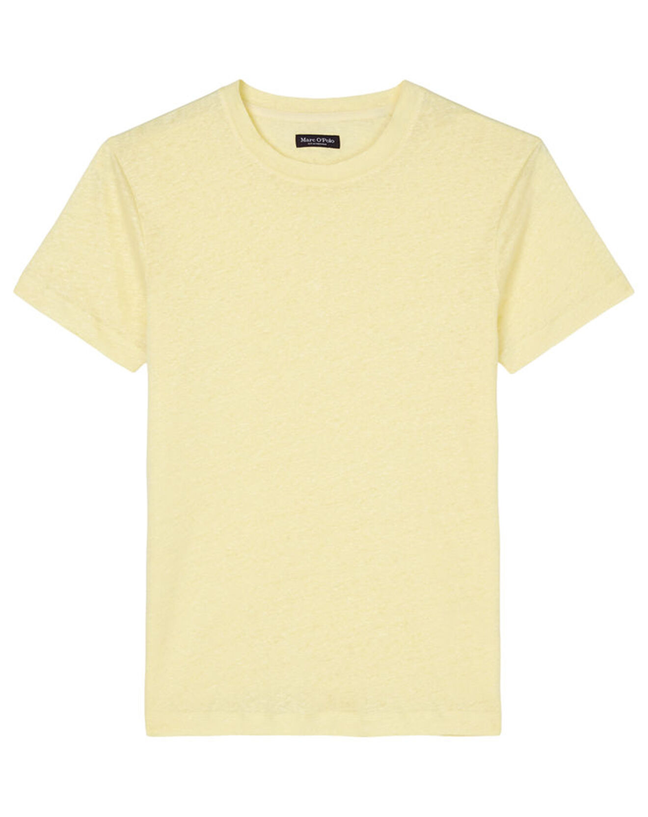 Marc O'Polo T-Shirt 100% Lin manches courtes Col Rond jaune