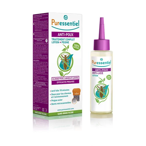 Lotion Traitante Anti-Poux avec peigne - 100 ml