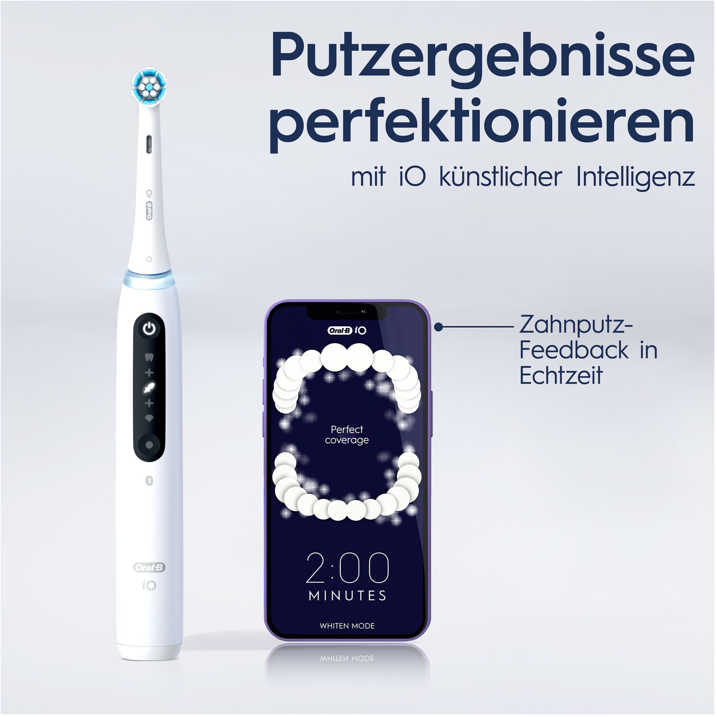 Oral-B Elektrische Zahnbürste »iO 5« 1 Stk. Aufsteckbürsten mit Magnet-Technologie, LED-Anzeige, 5 Putzmodi, Reiseetui