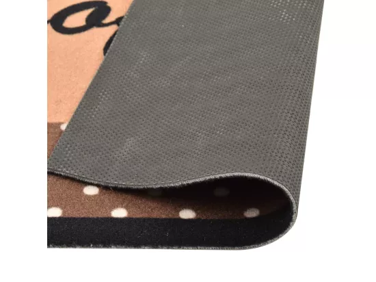 Tapis de cuisine lavable Marron café 60x180 cm