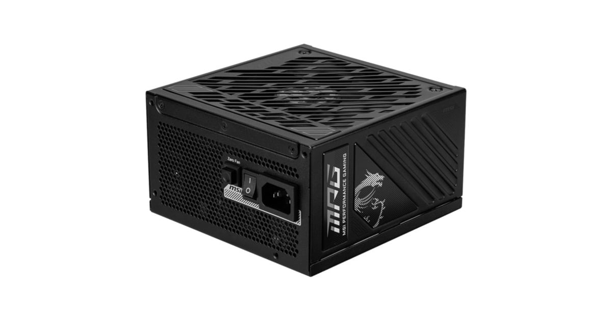 MSIMPG A1000GS PCIE5 modulaire 1000 watt voeding   (Zwart, 2x 12V-2x6, 1x PCIe)