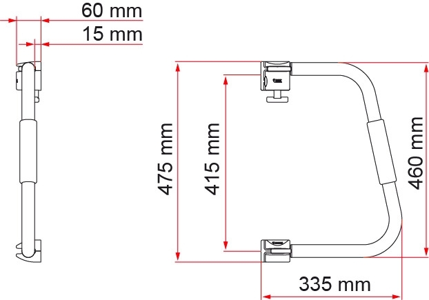 Fiamma Security 46cm hoch