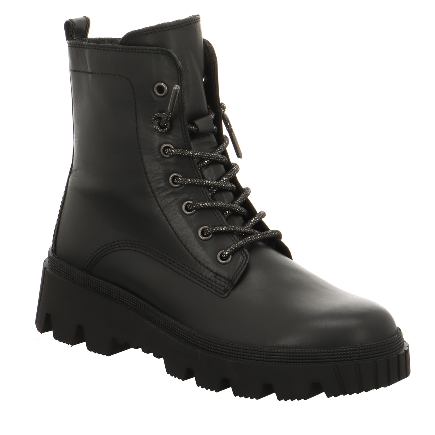 Schnürboots schwarz