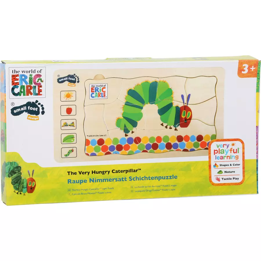 small foot® Raupe Nimmersatt Schichtenpuzzle