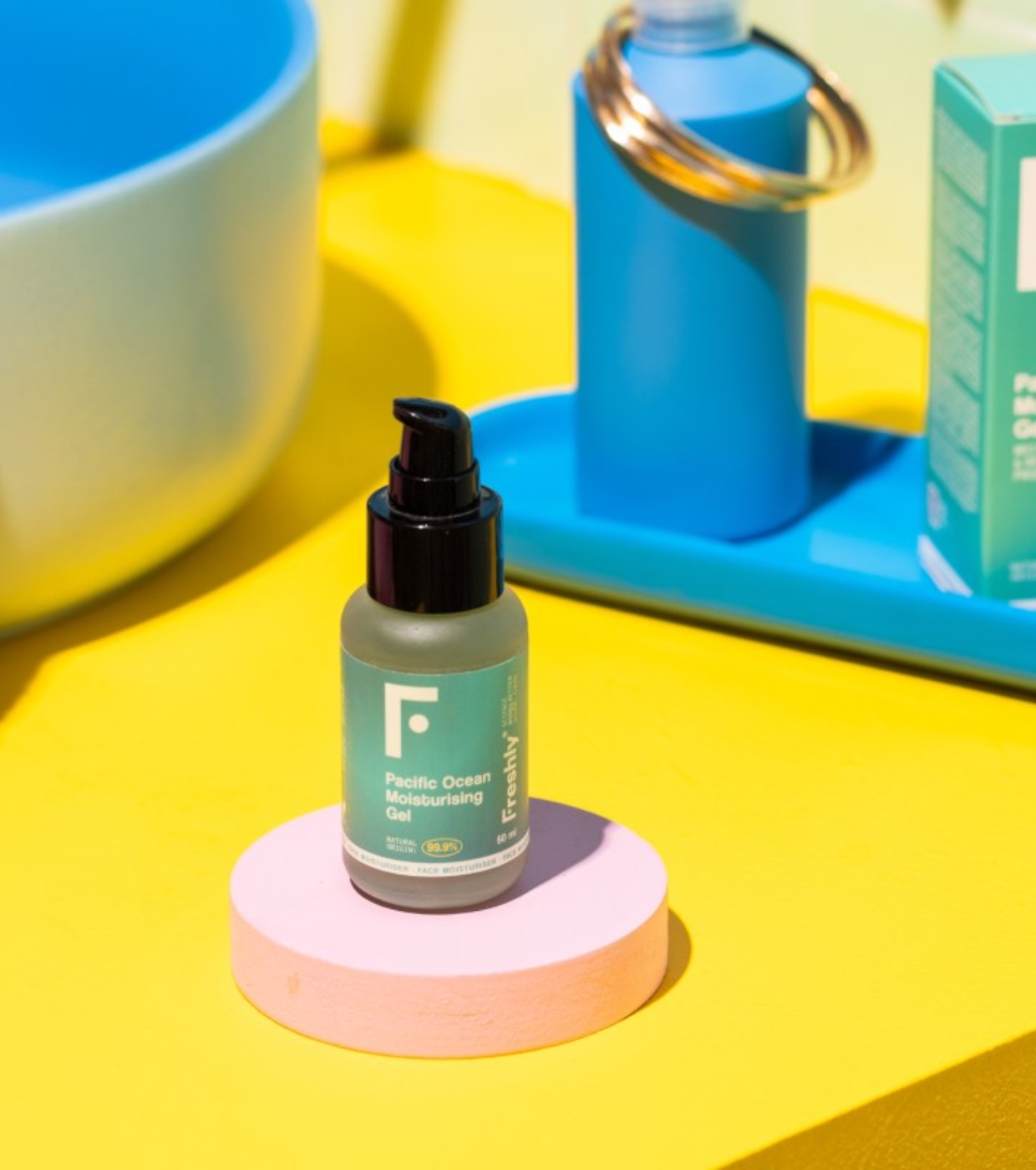 Freshly Cosmetics - Creme facial em gel hidratante Pacific Ocean - Pele mista e oleosa