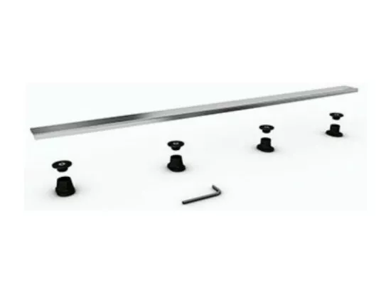 WEDI Barrette de finition à carreler pour évacuation linéaire 110 cm inox brossé Fundo