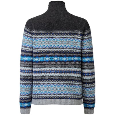 Damenpullover gemustert, Anthrazit
