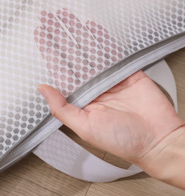 4-delt sæt med vasketøjsposer i honeycomb mønster