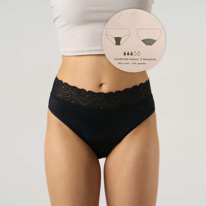 Moodies-Menstruatieslip lace heavy - Moodies