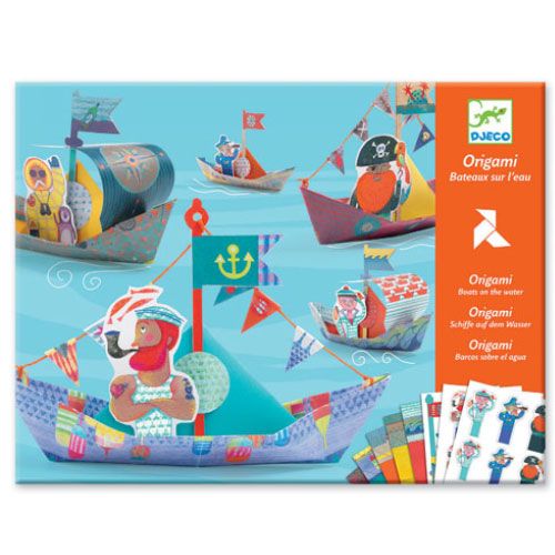 Djeco origami boten op het water DJ08779