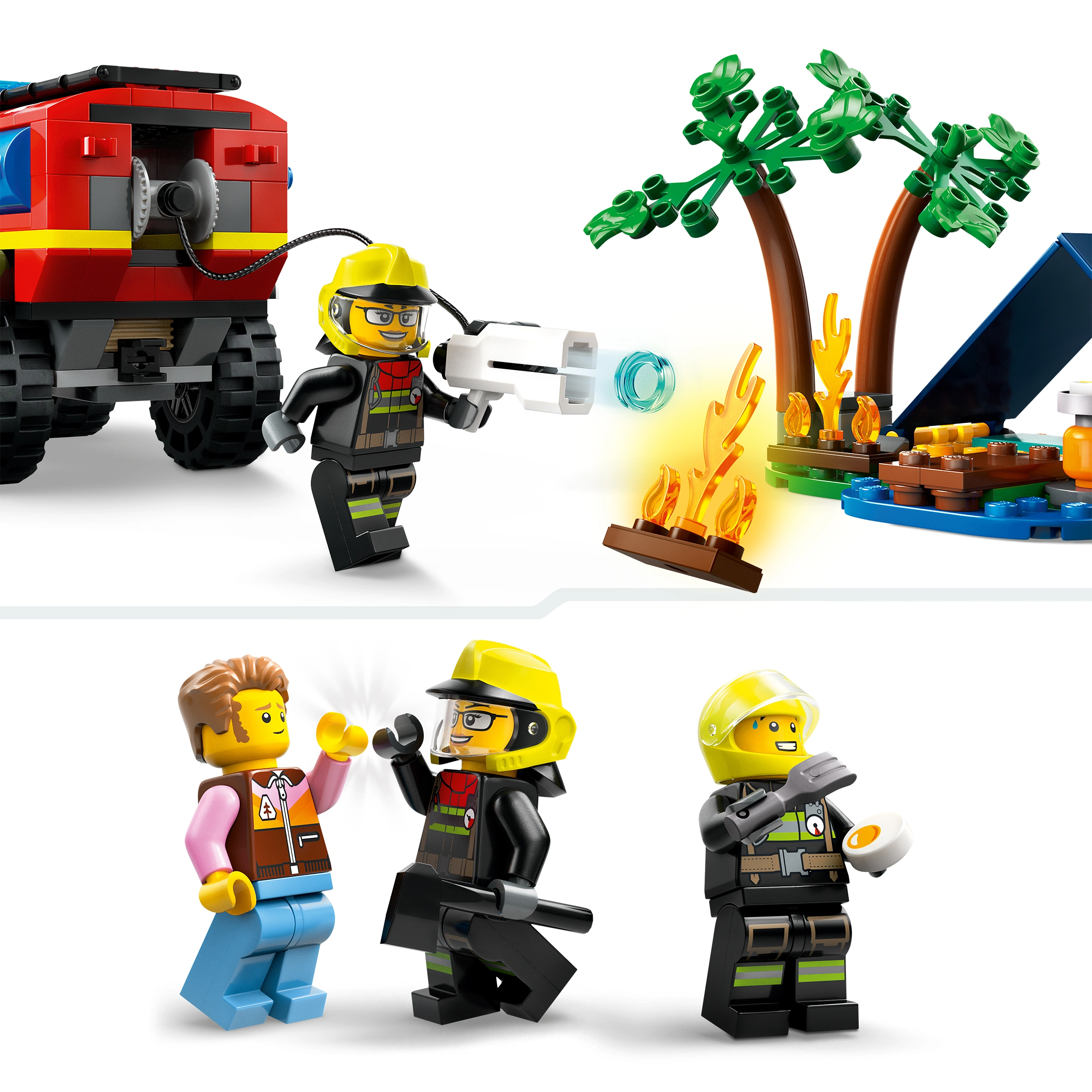 LEGO® City 60412 FEUERWEHR-GELÄNDEWAGEN MIT RETTUNGSBOOT