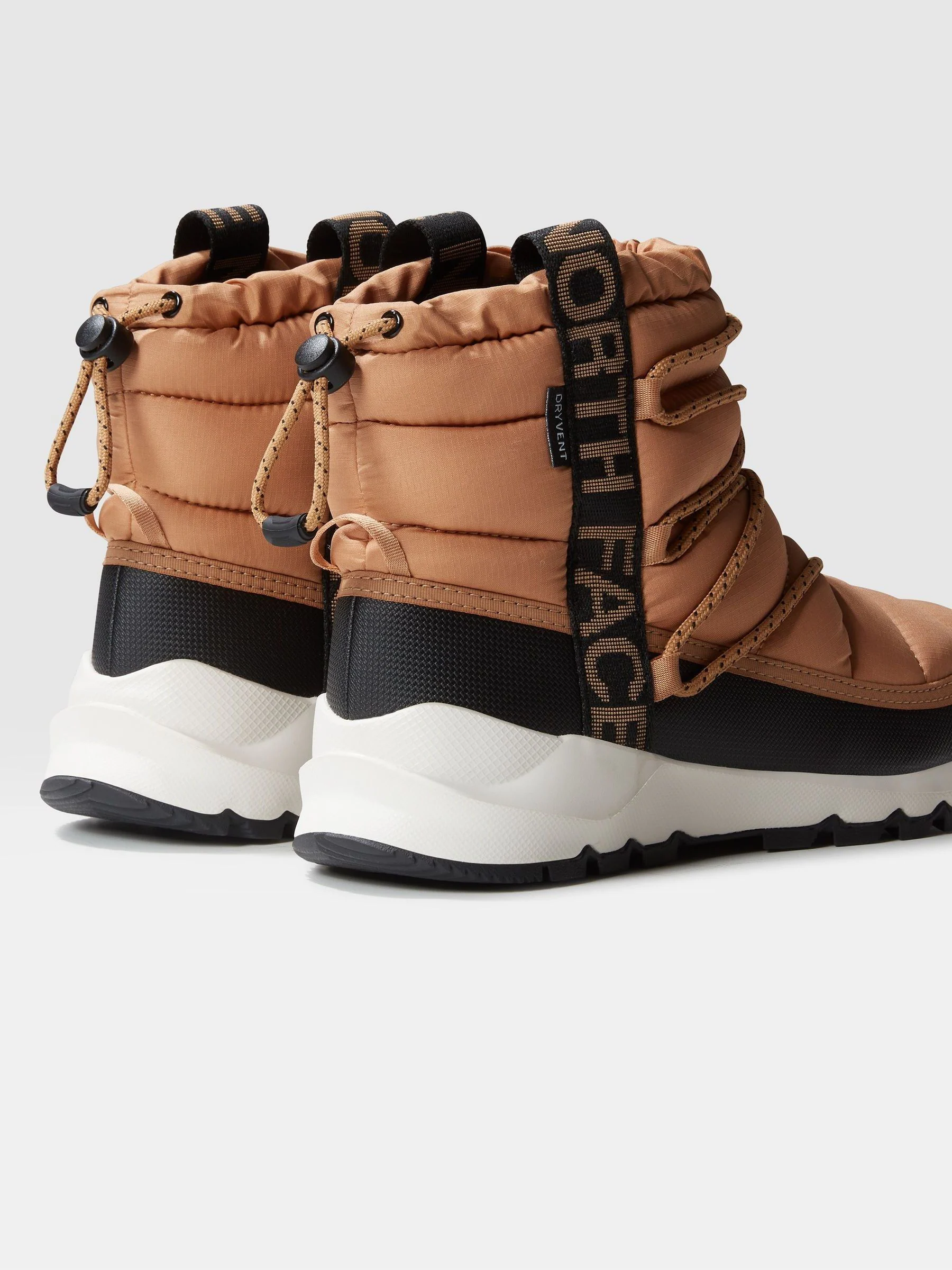 Bruin - The North Face waterdichte Thermoball winterlaarzen met vetersluiting voor dames