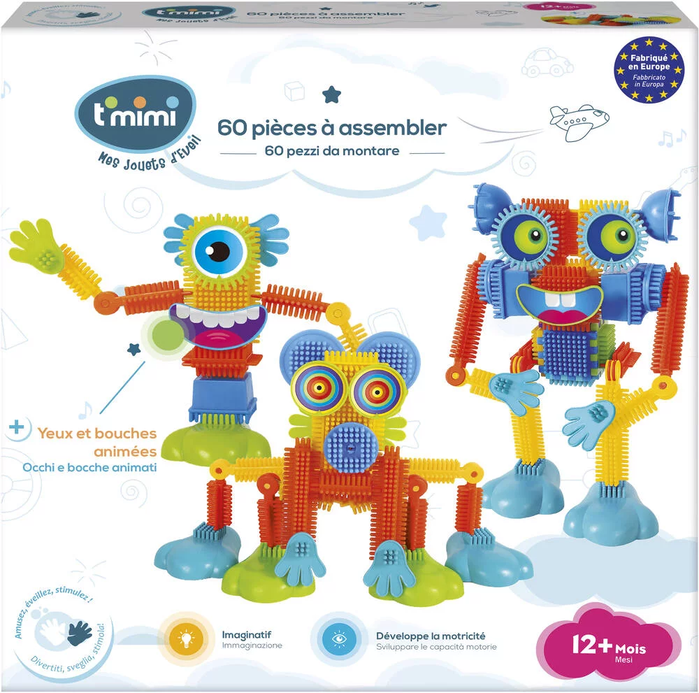 COFFRET 60 PIECES A ASSEMBLER - LE P'TIT MONSTRE