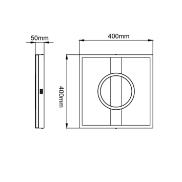 Brilliant plafondlamp Maureen 24W 2700lm zwart