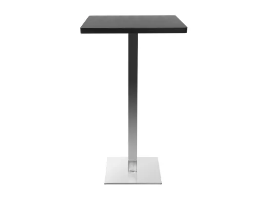 Table de bar design carrée noire L60 cm JORY