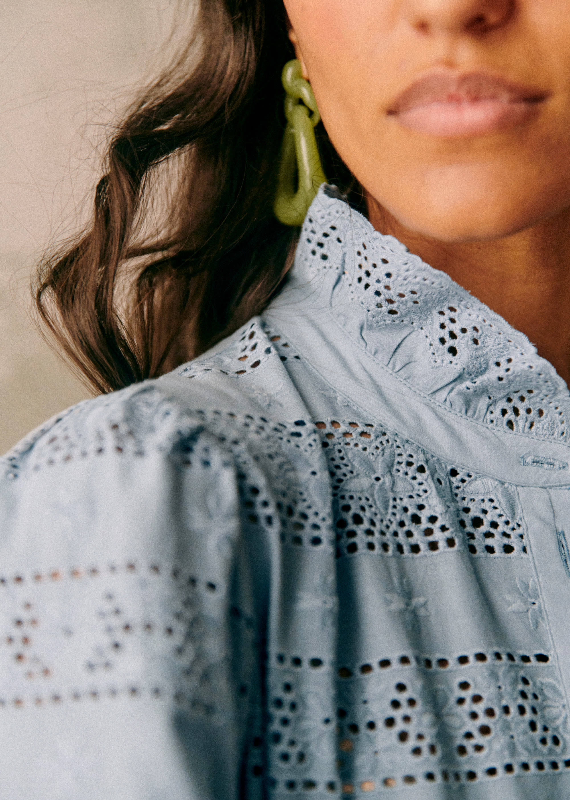 Chemise Cassy - Bleu Vintage - E-SHOP/CHEMISES & BLOUSES 5905246