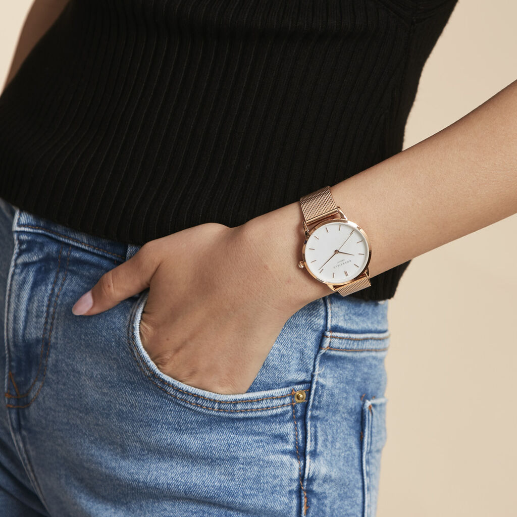 Montre Rosefield Pearl Edit Blanc