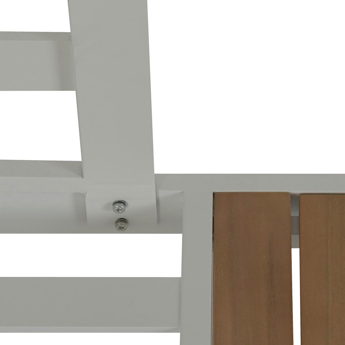 SALON ANGLE PARADIZE BLANC 6 PLACES