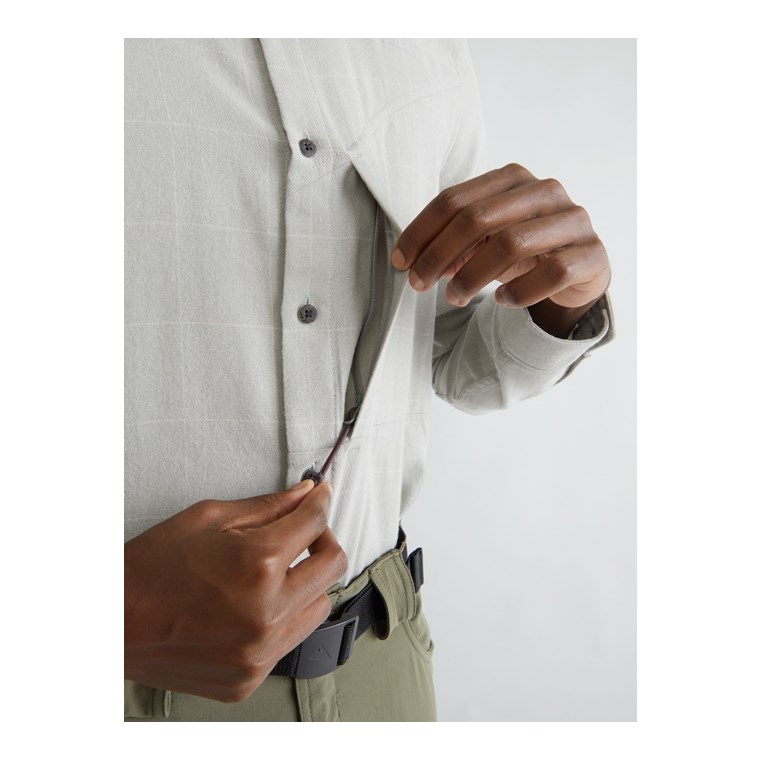 Klättermusen Helheim LS Shirt M's Smoke Grey-Clay