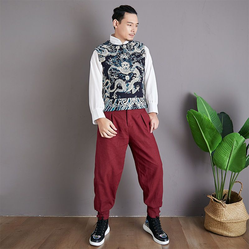 Sparrow Farm - Geborduurde canvas hoge sneakers