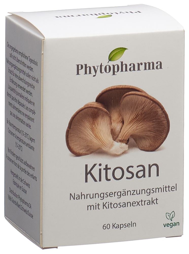 PHYTOPHARMA Kitosan<br>60 Stück, Dose, Kapsel