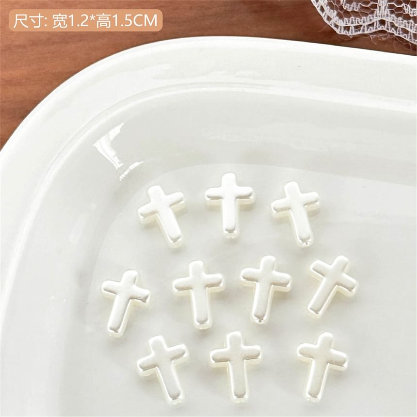 Tuhat - Set van 10: Kruis plastic DIY kaarthouder decoratie