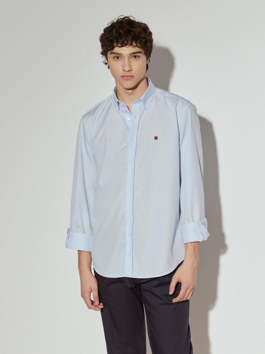 Camisa regular fit de algodão