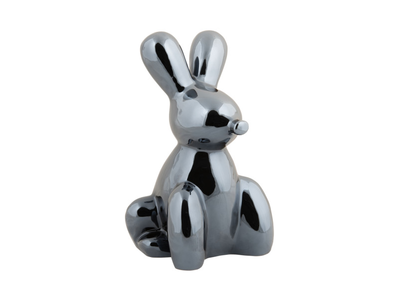 Statue Balloon Bunny Large PT4229BK Black plated