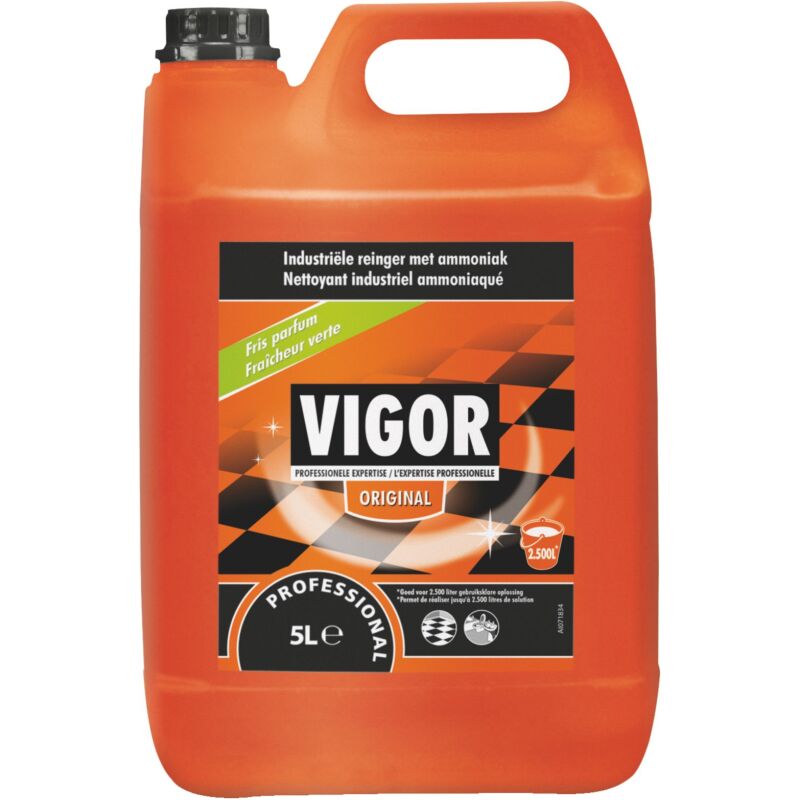 Détergent multi-surfaces Vigor Original fraîcheur verte - Bidon 5 L
