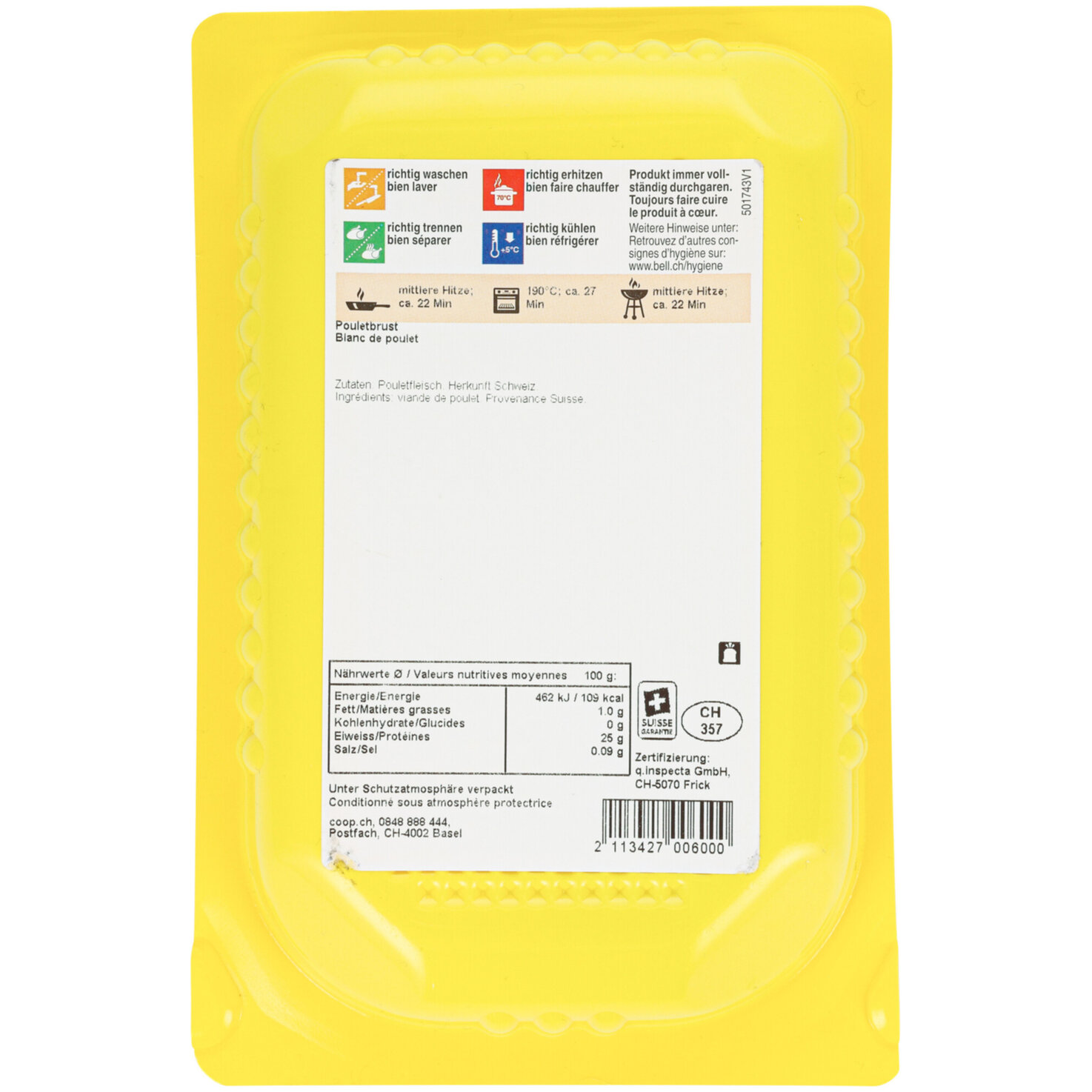 Prix Garantie Pouletbrust ca. 370g