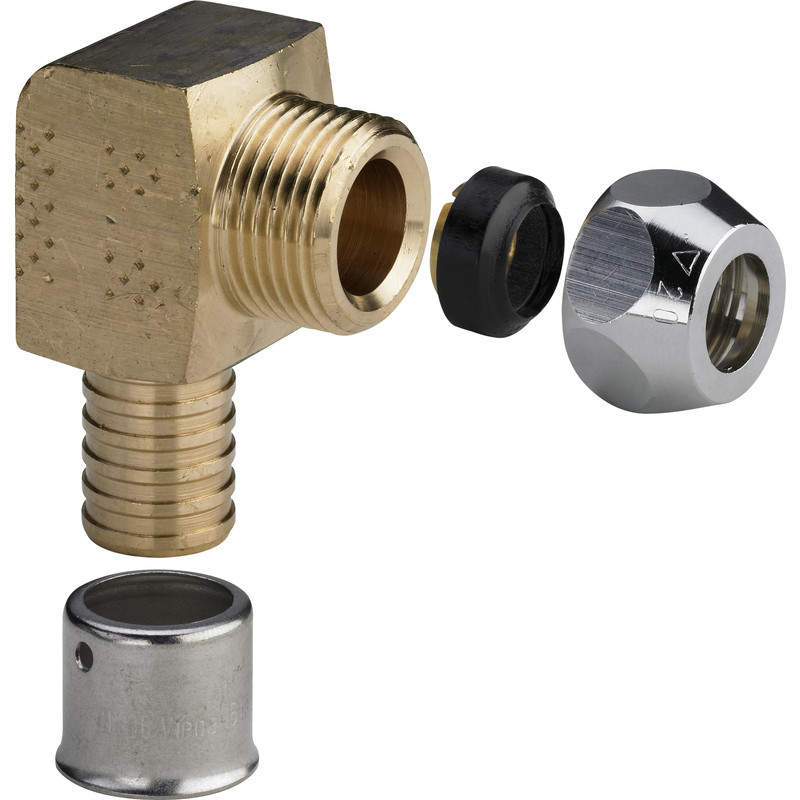 Viega Pexfit 2714.7 pers aansluitknie 10x16mm
