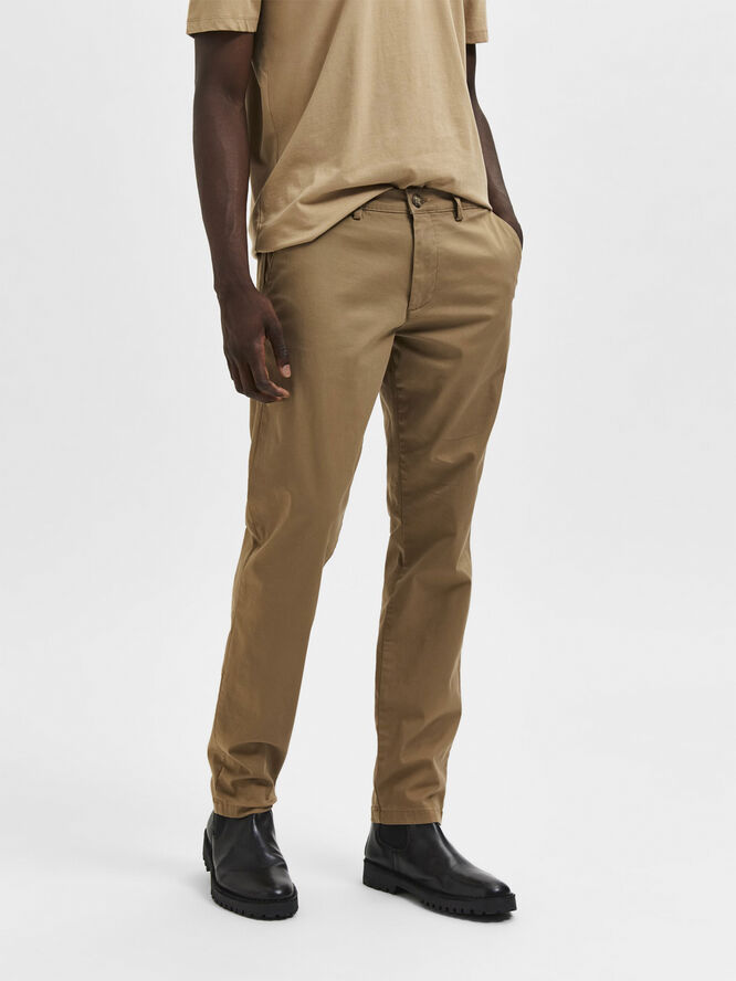 Selected Homme SLHSLIM-NEW MILES 175 FLEX CHINO W Ermine