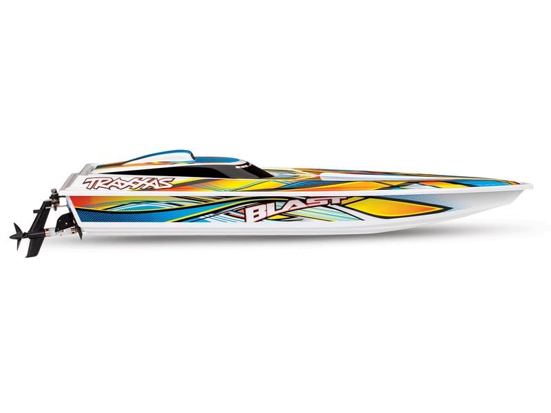Traxxas Speedboot Blast 603 mm Orange RTR RC Rennboot mit «Deep-V» Rumpf