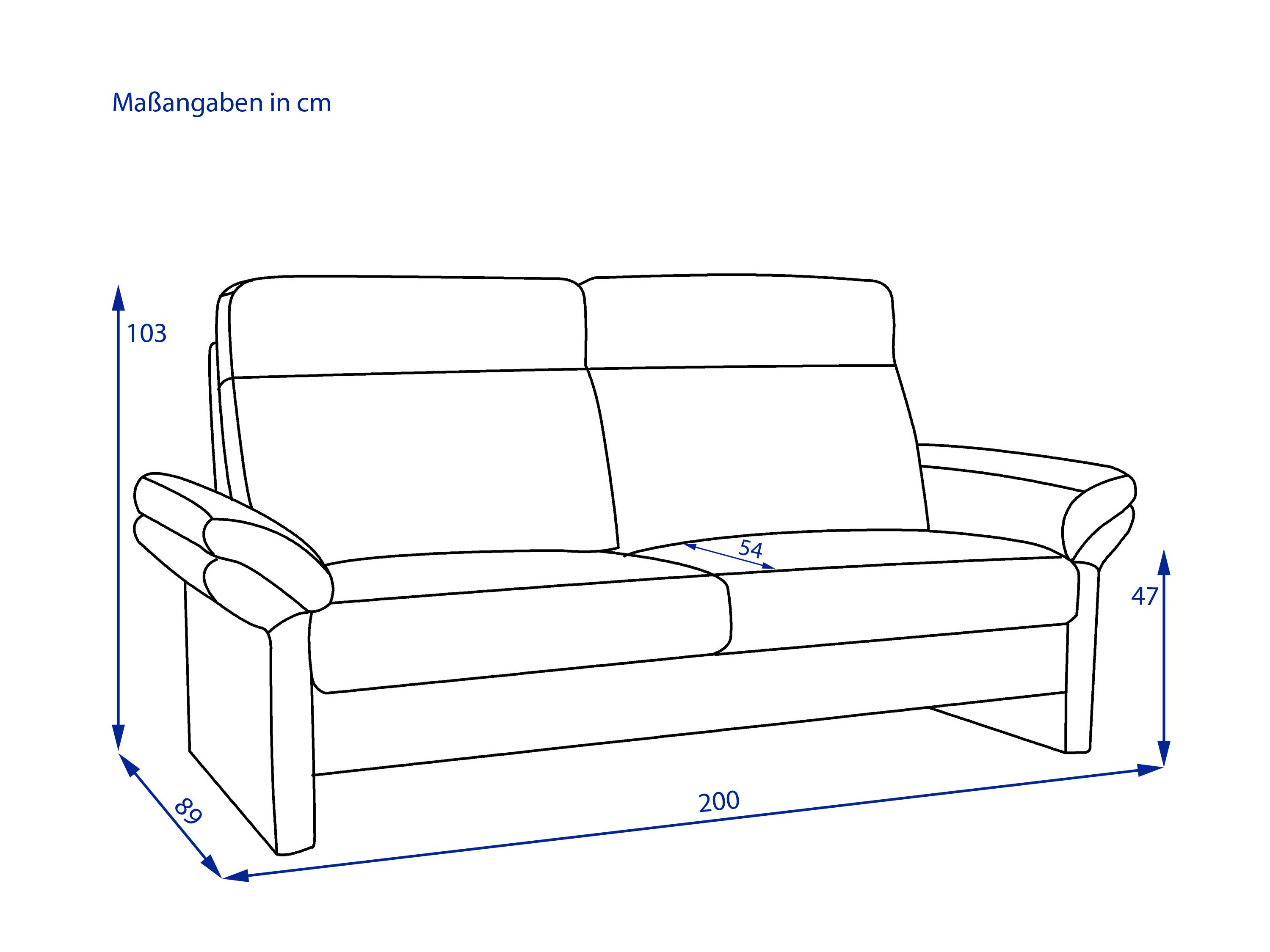 Sofa 3 Sitzer Elastoform CLEA