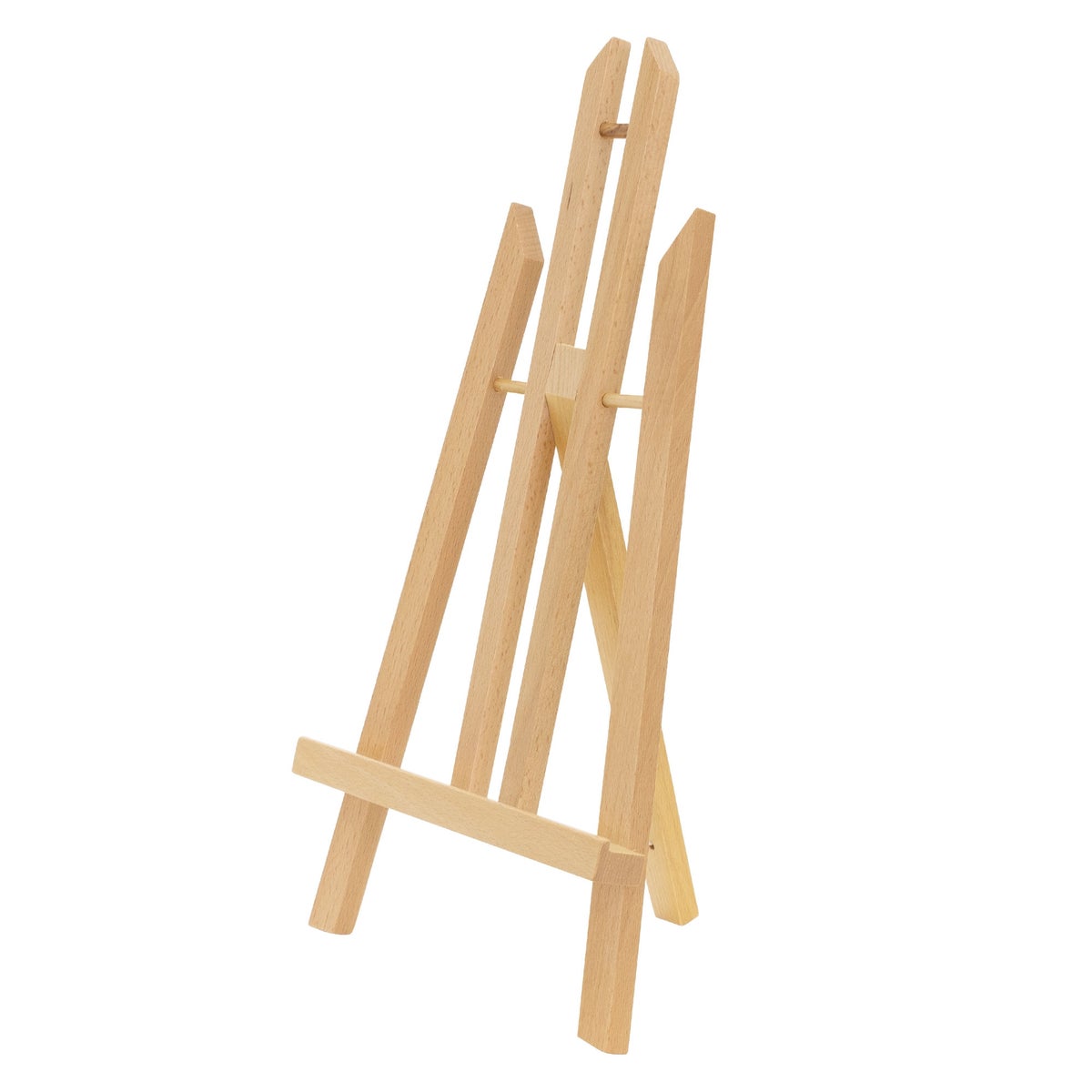 ECD Germany Opvouwbare tafel-ezel, Verstelbare houten zitting-ezel, Mini-schilder-ezel voor canvassen en spieraam tot 40 cm, Draagbare schilder- en presentatie-ezel, Houten ezel voor schilderijhouders