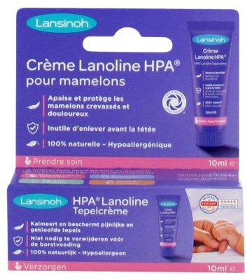 LansinohCrème Lanoline HPA Pour Mamelons 10 ml