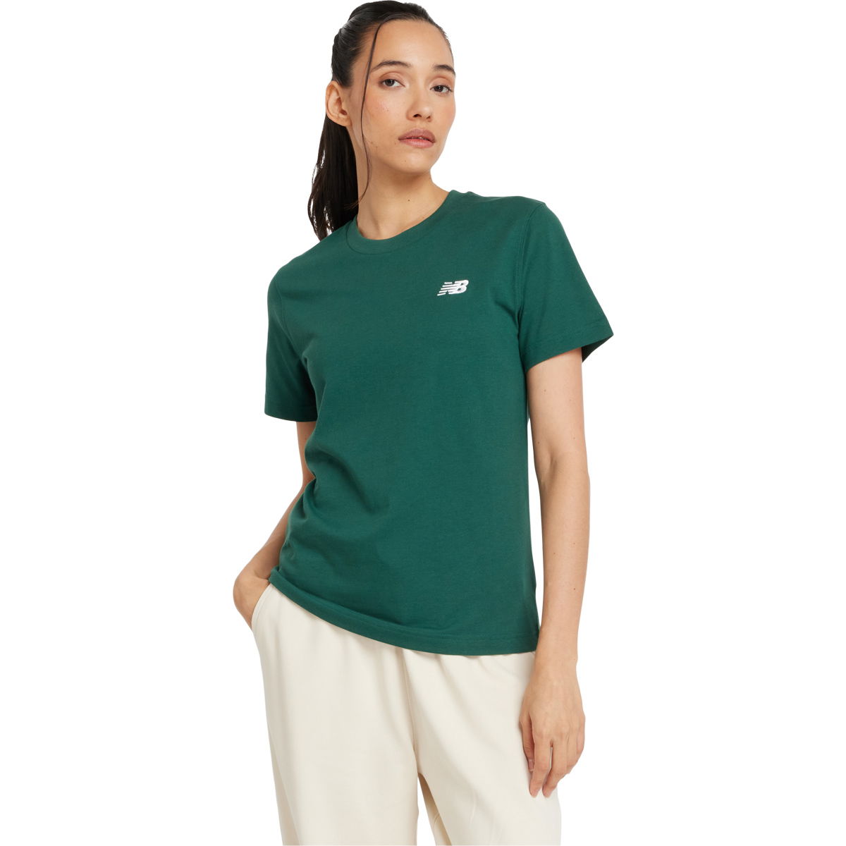New Balance Jersey Small Logo T-shirt Dame