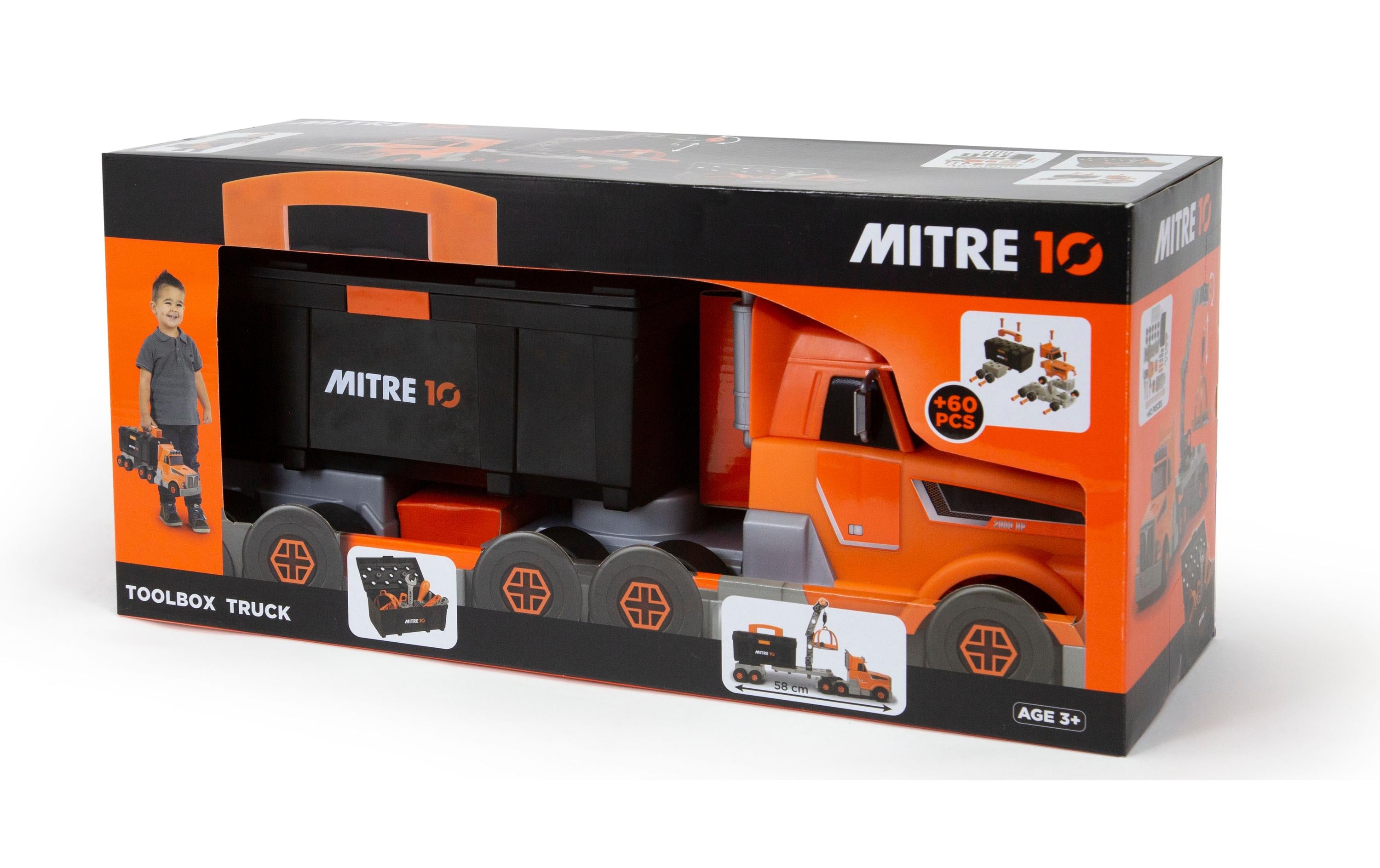 Baustellenfahrzeug Black & Decker Bricolo TruckSpieltruck mit Werkzeugbox