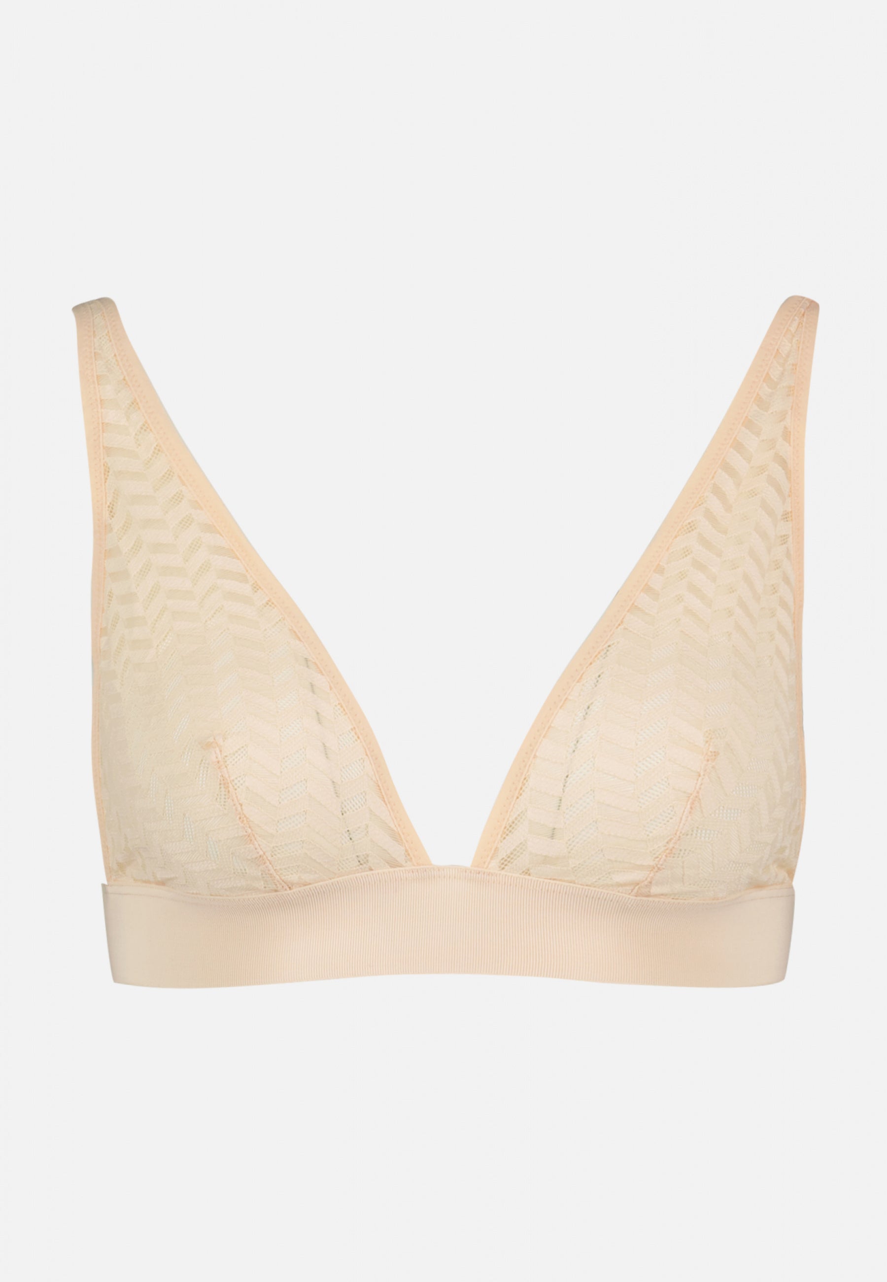 Foulard sans armature en dentelle-Agathe Rose Poudré