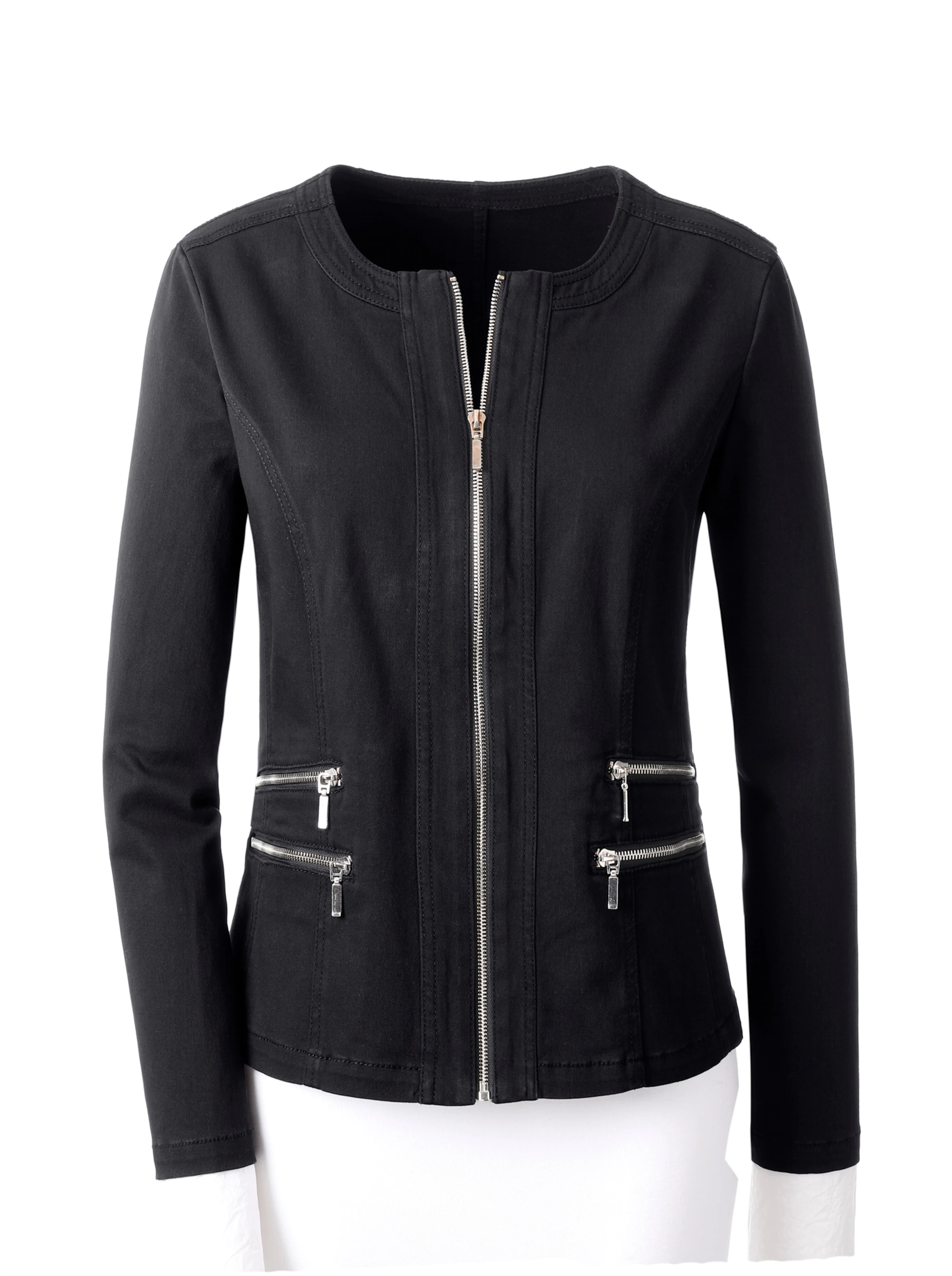 Jeansblazer in schwarz