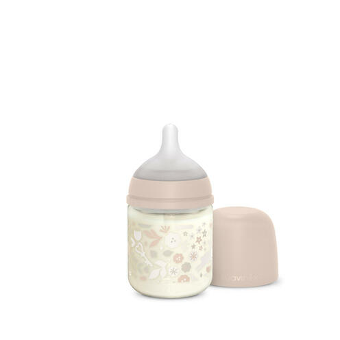 Biberon verre 120ml tétine SXPro S Wonderland Rose - SUAVINEX