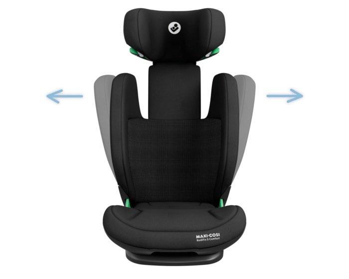 RodiFix S Comfort i-Size 3.5 - 12 Y  100 - 150 cm  15 - 36 kg    AirProtect® Sicherheitskissen  |    G-CELL Seitenaufprallschutz  |    Atmungsaktive Komfortstoffe   |    Mehrere Liegepositionen  |