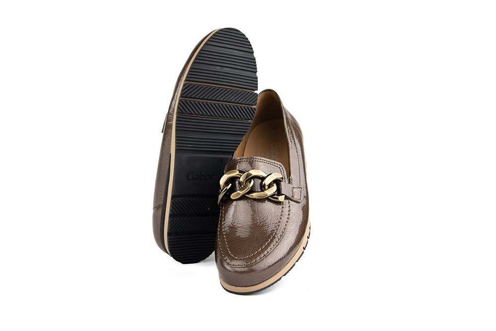 Gabor Loafer Ketting Ketting Cacao Rock Lack