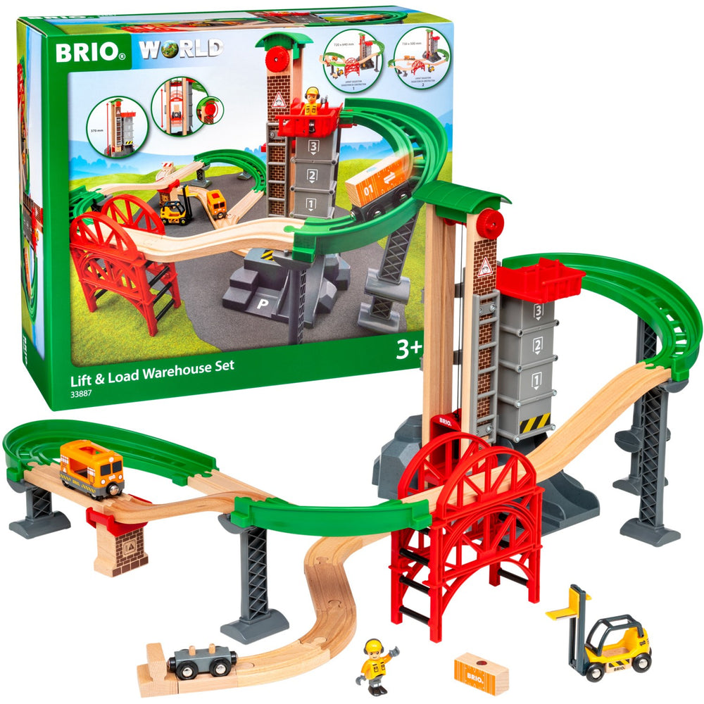 Køb BRIO® 33887 Togbane, Løft & Læs Med Lagerbygning