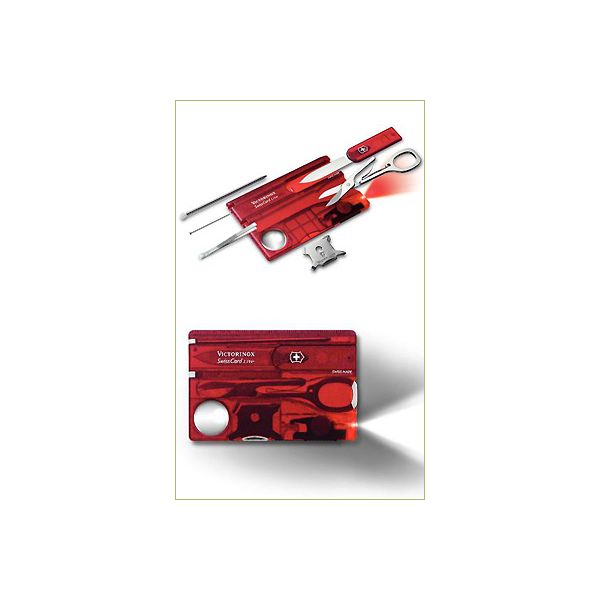 Victorinox Swisscard Lite Red Transparent - 0.7300.T