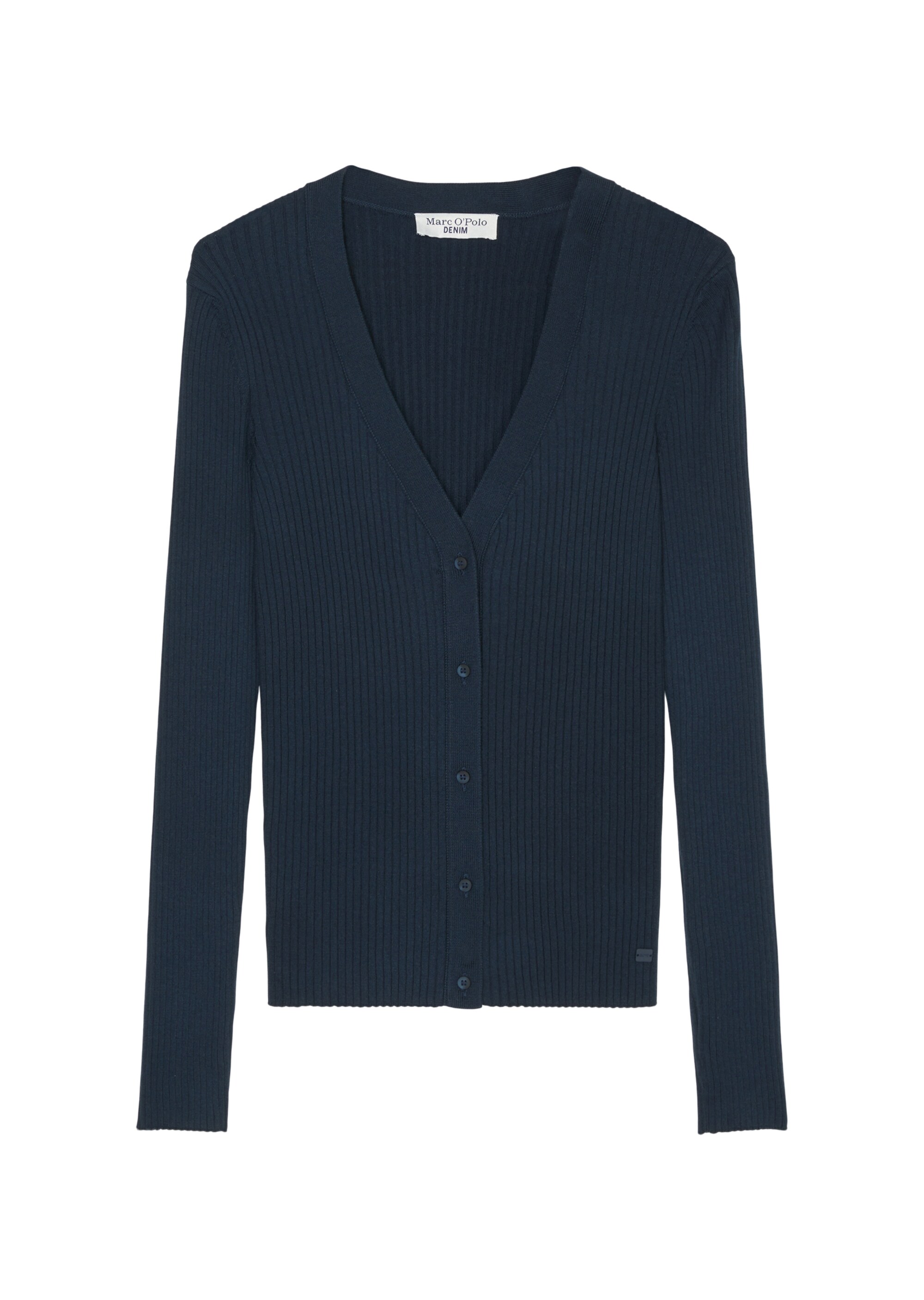 V-Neck-Cardigan slim aus Organic Cotton-Mix