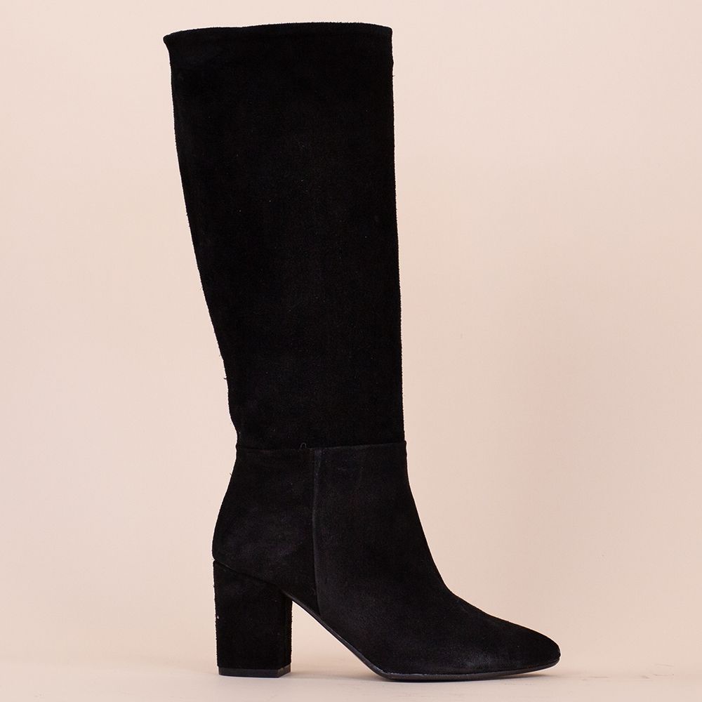 Hoge boots SL701 zwart suede