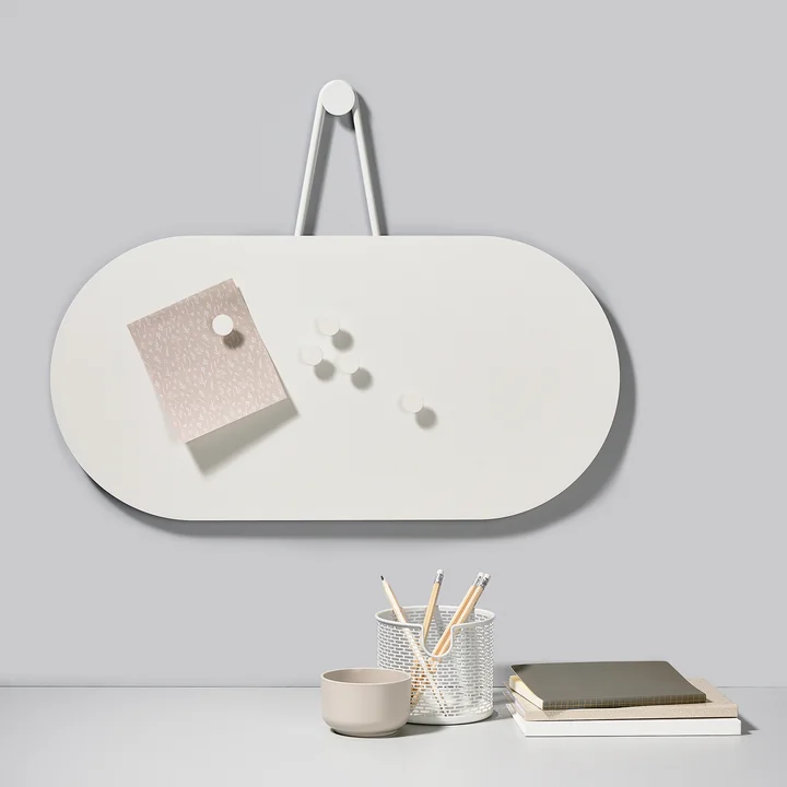 Zone Denmark - A-Bulletin Magnettafel, 30 x 60 cm, soft grey