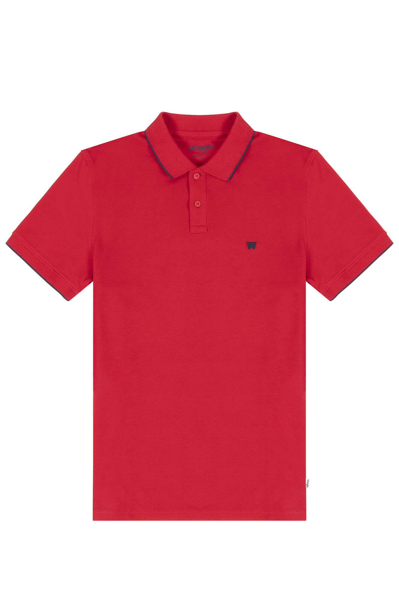 Camisa polo de manga curta padrão - Vermelha