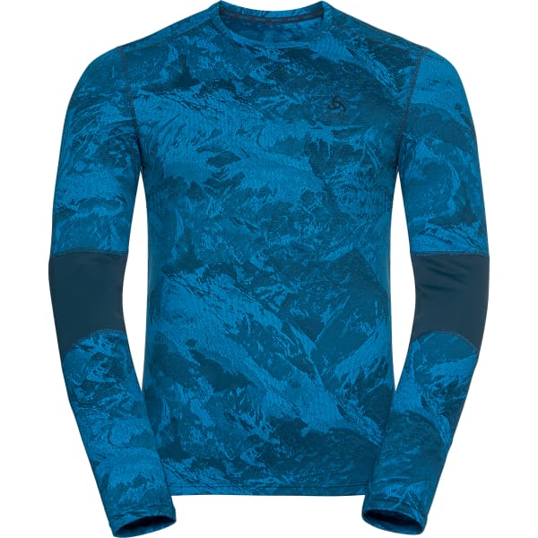 T-shirt thermique ODLO BL TOP CREW NECK L/S WHISTLER ECO INDIGO BUNTING/BLUE WING TEAL